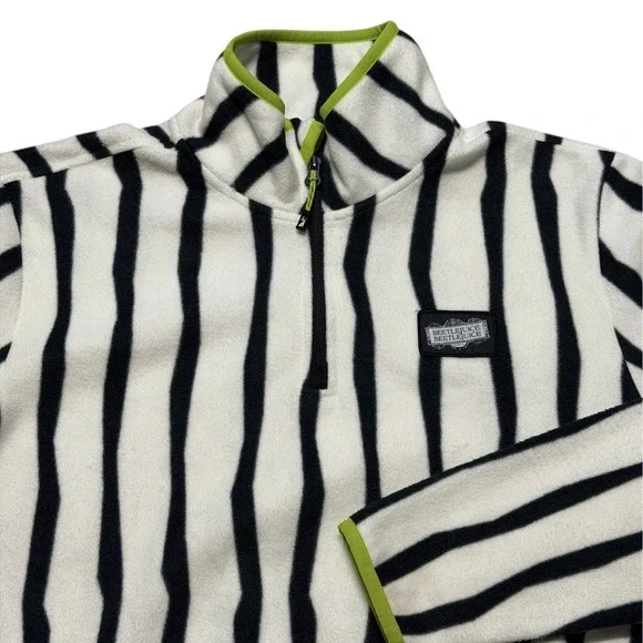 Beetlejuice Warner Bros Studio Tour Hollywood Exclusive Fleece Jacket Medium - Picture 2 of 6